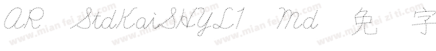AR StdKaiSHYL1 Md字体转换